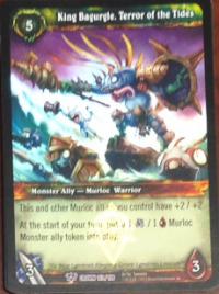 warcraft tcg foil and promo cards king bagurgle terror of the tides foil