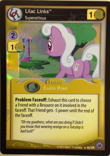 Lilac Links, Superstitious (FOIL)