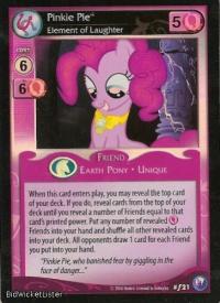 my little pony canterlot nights pinkie pie element of laughter foil
