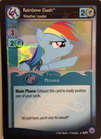 my little pony premiere rainbow dash weather leader foil