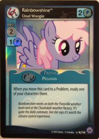 my little pony premiere rainbowshine cloud wrangler foil