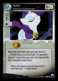 my little pony canterlot nights rarity element of generosity