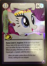 my little pony mlp promos rarity dressmaker foil f3a