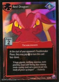 my little pony canterlot nights red dragon foil