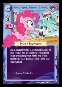 my little pony canterlot nights rock paper scissors shoot