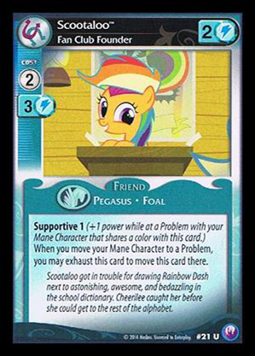 Scootaloo, Fan Club Founder