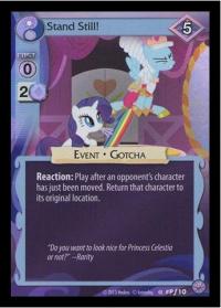 my little pony mlp promos stand still foil
