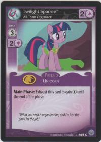 my little pony premiere twilight sparkle all team organizer