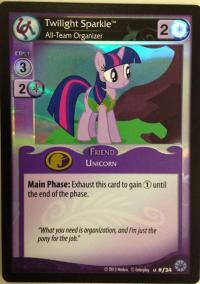 my little pony premiere twilight sparkle all team organizer foil