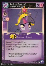 my little pony canterlot nights twilight sparkle element of magic foil