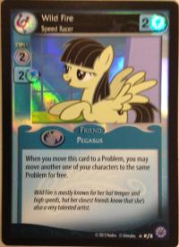 my little pony premiere wild fire speed racer foil