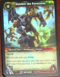 warcraft tcg foil and promo cards zalekor the ferocious foil